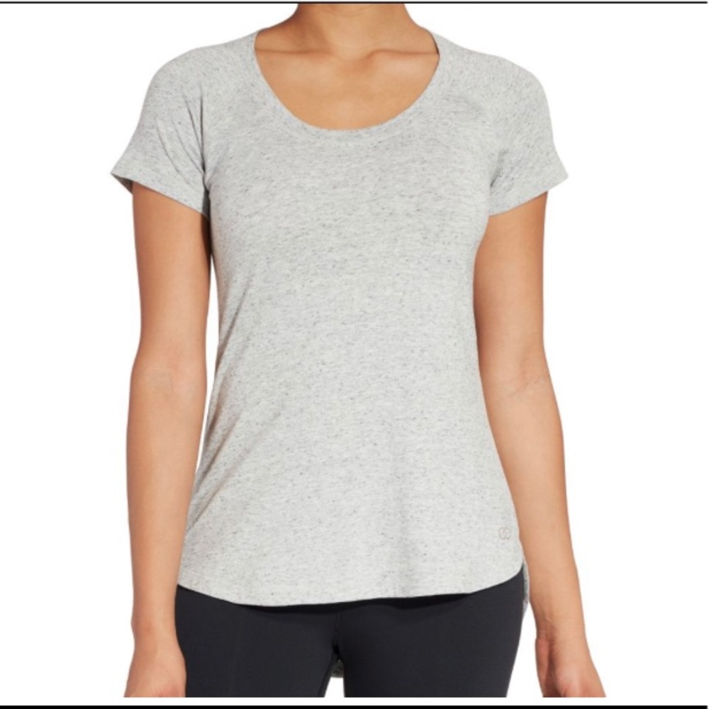 CALIA Heather Gray Athleisure Top